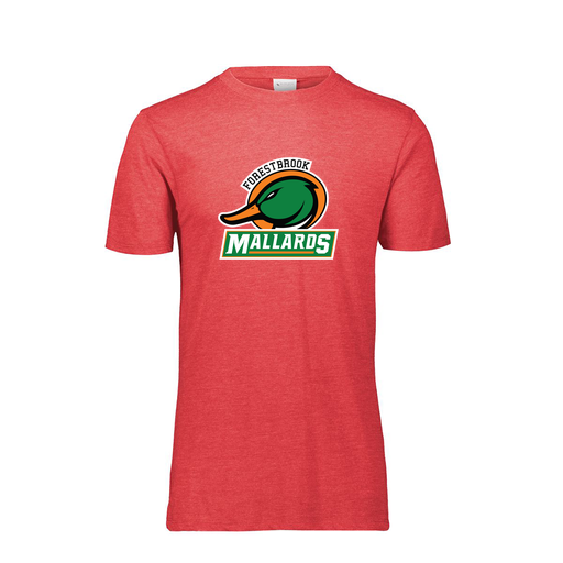 [FTSCUBRD-AS-LOGO1] Decker Men's Tri-Blend T-Shirt - Short Sleeve (Adult S, Red, Logo 1)