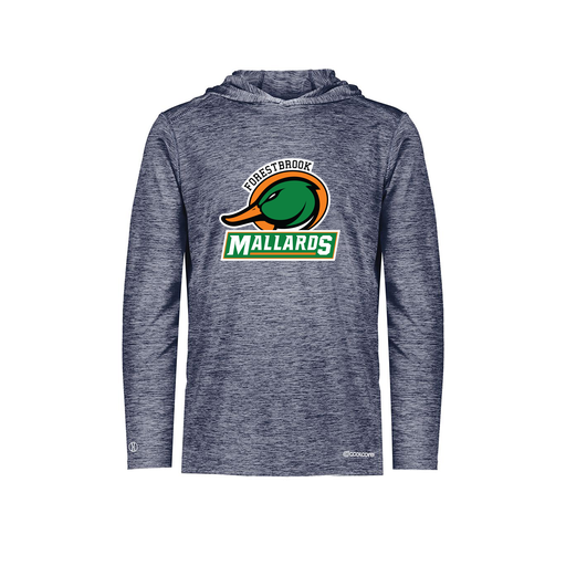 [FOLHCGNV-AS-LOGO1] Decker Men's Charge Hoodie (Adult S, Navy, Logo 1)