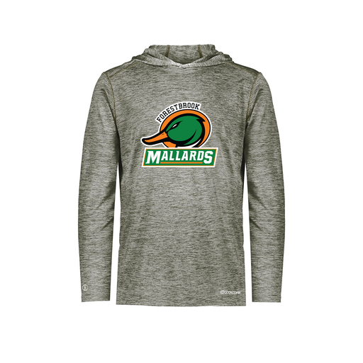 [FOLHCGGY-YS-LOGO1] Decker Youth Charge Hoodie (Youth S, Gray, Logo 1)