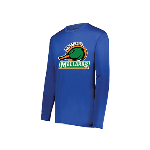 [222822.060.XS-LOGO1] Men's LS Smooth Sport Shirt (Adult XS, Royal, Logo 1)