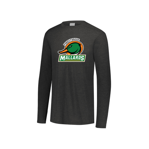 [3076.K94.S-LOGO1] Youth LS Ultra-blend T-Shirt (Youth S, Black, Logo 1)