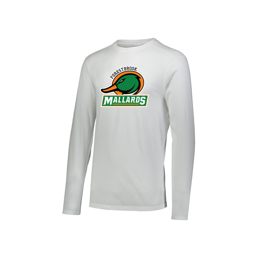 [FTLCUBWH-YS-LOGO1] Decker Youth Tri-Blend T-Shirt - Long Sleeve (Youth S, White, Logo 1)