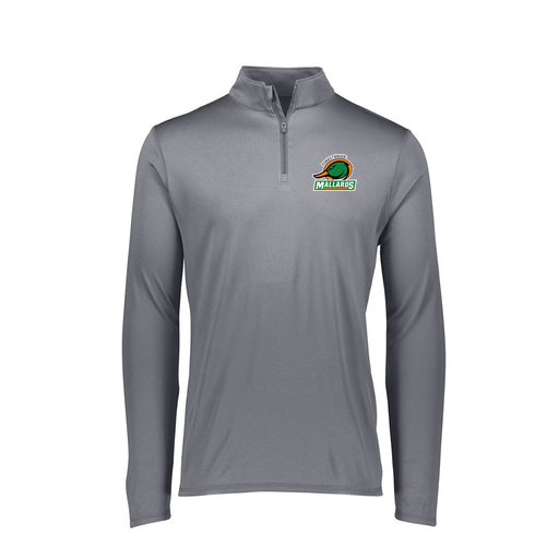 [FTLQFLGY-FAXS-LOGO1] Ladies Flex-Lite 1/4 Zip Shirt (Female Adult XS, Gray, Logo 1)