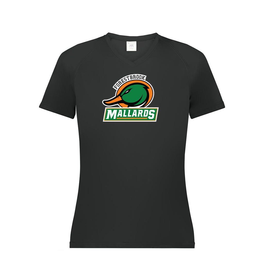 Ladies Smooth Sport V-Neck T-Shirt