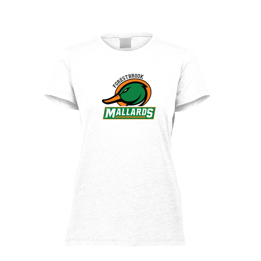 [FTSCUBWH-FAXS-LOGO1] Decker Women's Tri-Blend T-Shirt - Short Sleeve (Female Adult XS, White, Logo 1)