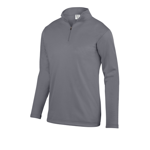 [DFW-FFQZ-GRY-AS-LOGO5] Men's FlexFleece 1/4 Zip (Adult S, Gray, Logo 5)